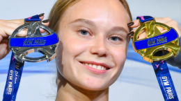 Мельникова взяла золото в соревнованиях по опорному прыжку