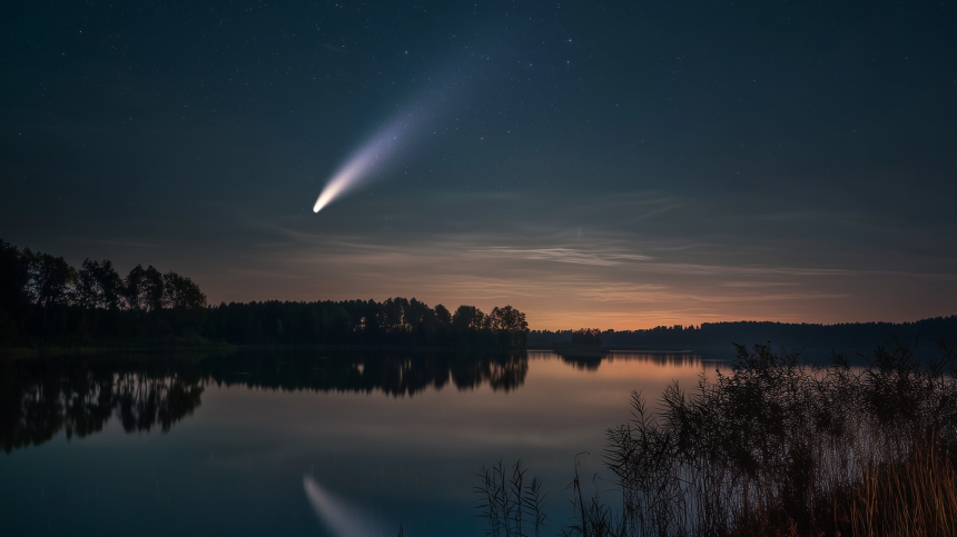 Что за странный зеленый объект парил над Москвой