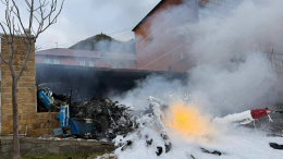 Вертолет упал на частный дом в Дагестане