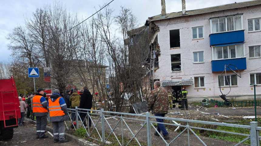 Взрыв газа в поселке Куркино в Тульской области