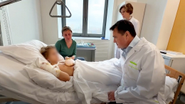 Губернатор Воробьев навестил пострадавшего при взрыве ребенка в Красногорске