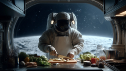 Высокая кухня: экипаж МКС устроил на орбите кулинарный поединок