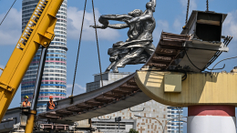 В Москве начали демонтаж монорельса в районе станции метро «Фонвизинская»