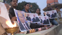 Жители Индии провели ритуал благословения перед приездом Путина