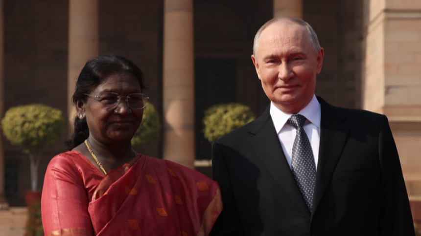 Путин начал встречу с президентом Индии Дроупади Мурму