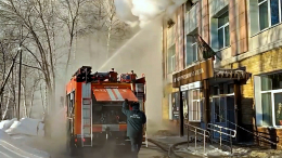 В Новосибирском колледже в результате пожара были эвакуированы 670 человек