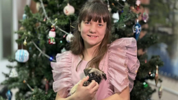 Путин подарил девочке из Красноярского края щенка мопса