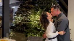 Зепюр Брутян показала романтичное новогоднее видео с Павлом Прилучным