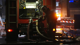 В Липецкой области начался пожар на промышленном объекте после падения дрона