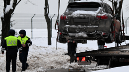 МВД опубликовало видео погони и задержания водителя Porschе из Балашихи, который протаранил служебное авто