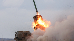 РСЗО «Ураган» разнес позиции ВСУ на красноармейском направлении. Лучшее видео из зоны СВО