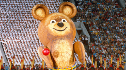 Олимпийский мишка стал талисманом сборной России