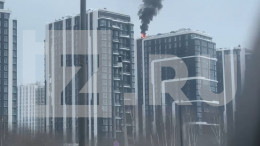 Пожар произошел на крыше одной из башен элитного ЖК «Остров» в Москве