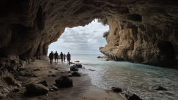 На острове Сулавеси в Индонезии обнаружен древнейший наскальный рисунок