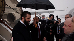 Временный президент Сирии прибыл в Москву на переговоры с Владимиром Путиным