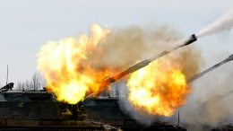 Российская артиллерия уничтожила блиндаж боевиков ВСУ. Лучшее видео из зоны СВО