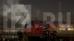 Вагон электрички загорелся в Санкт-Петербурге