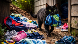 Хвостатый клептоман: в Новой Зеландии кот систематически воровал вещи у школьников