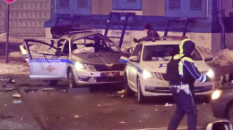 Эксперты установят тип устройства, которым подорвали машину ДПС у Савеловского вокзала