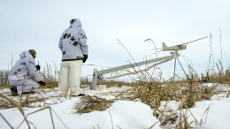 «Орлан-10» и артиллерия работают сообща. Лучшее видео из зоны СВО