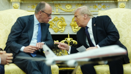 Трамп предложил ударить по Германии и шлепнул Мерца по коленке