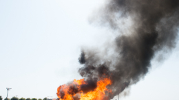 Пожар начался на американской базе в Багдаде после удара беспилотника