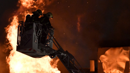 Пожар начался на нефтебазе в Армавире после атаки украинского беспилотника