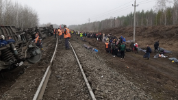 В сошедшем с рельсов поезде в Ульяновской области ехали две группы детей