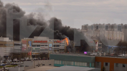 В Калининграде загорелся торговый центр «Гиант»