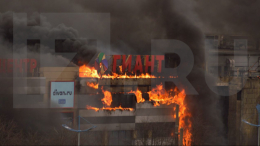 Площадь пожара в ТЦ «Гиант» в Калининграде выросла до 1000 квадратных метров