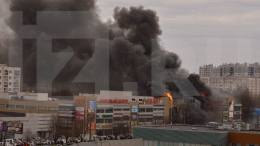 «Никто ничего не говорил»: очевидец о крупном пожаре в ТЦ «Гиант» в Калининграде