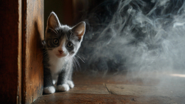 Укус кота спас хозяйку от смерти в пожаре в Удмуртии