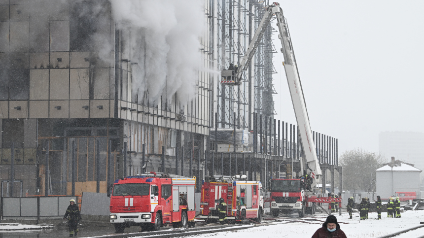 Пять человек задержаны после пожара на севере Москвы