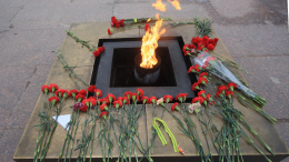 Пьяный вандал осквернил Вечный огонь на Марсовом поле в День Победы