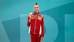 Гимнастка Заикина взяла золото в упражнении с лентой на чемпионате Европы