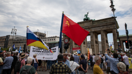 В Берлине прошла акция за мир между Германией и Россией