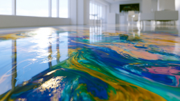 Эффектно, но есть нюансы: стоит ли заливать пол эпоксидной смолой в квартире