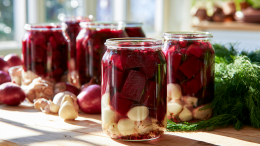 Салат из свеклы с чесноком в банке: рецепт вкуснейшей заготовки на зиму