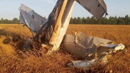 Опубликованы кадры с места падения самолета Ан-2 в Самарской области