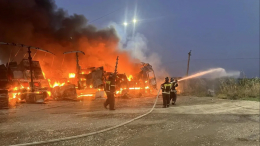 Водитель фуры заживо сгорел из-за упавшего высоковольтного провода в Дагестане