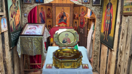Мощи Дмитрия Донского привезли в полевой храм «Южной» группировки войск