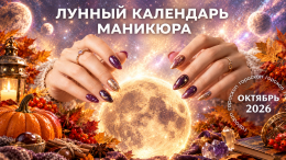 На деньги и любовь: лунный календарь маникюра на октябрь 2026 для знаков зодиака