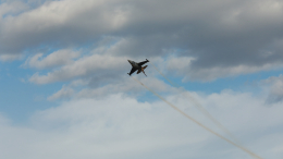 Врезалась птица? Истребитель F-16 разбился во время учебного полета
