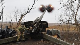 Залп гаубицы «Мста-Б» — минус «опорник» боевиков ВСУ. Лучшее видео из зоны СВО