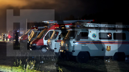 Видео с места трагедии в Ярославской области: при пожаре погибли 13 человек