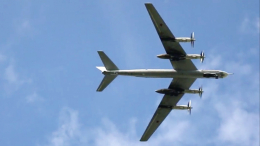 Опубликованы кадры с места крушения военного самолета Ту-95 в Амурской области