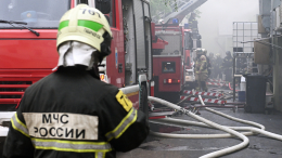 Пожар произошел в районе химзавода в Краснозаводске