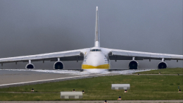 Украинский грузовой самолет Ан-124 загорелся в аэропорту Японии